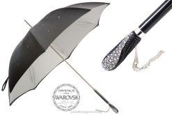 185n plat-34 s8 - fekete swarovski esernyő, dupla kendő PASOTTI esernyő | nők FPRV518