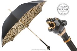 189 1411-29 k1 - fekete párduc esernyő PASOTTI esernyő | nők FPRV529