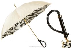 189 21028-55 a - elefántcsont esernyő zebrin belsővel, dupla kendő PASOTTI esernyő | egynemű FPRV419