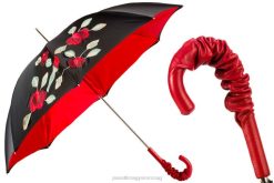 343n plat-26 plat-34 a35 - spanyol tapintású esernyő vörös rózsával, dupla kendővel PASOTTI esernyő | nők FPRV537