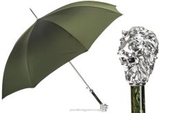 478 6768-6 w37pv - zöld esernyő, ezüst oroszlán nyél PASOTTI esernyő | férfiak FPRV79