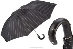 64 1094-1 h34 - összecsukható esernyő szegecsekkel bőr fogantyúval PASOTTI esernyő | férfiak FPRV174